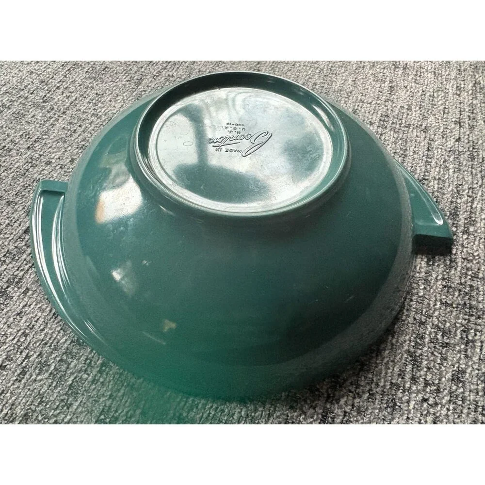 Boonton‎ N.J. USA Vintage Teal Divided Dish Bowl 605-10 Durable Melamine Plastic